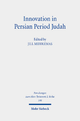 Innovation in Persian Period Judah - 