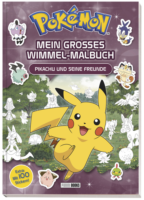 Pokémon: Mein großes Wimmel-Malbuch - Pikachu und seine Freunde -  Pokémon