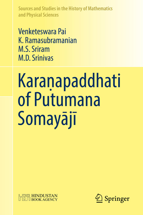 Karanapaddhati of Putumana Somayaji -  Venketeswara Pai,  K. Ramasubramanian,  M.D. Srinivas,  M.S. Sriram