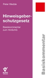 Hinweisgeberschutzgesetz - Peter Wedde