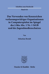 Das Verwenden von Kennzeichen verfassungswidriger Organisationen in Computerspielen im Spiegel des § 86a Abs. 1 Nr. 1 StGB und des Jugendmedienschutzes. - Sebastian Berndt