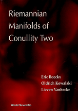 RIEMANNIAN MANIFOLDS OF CONULLITY TWO - Eric Boeckx, Oldrich Kowalski, Lieven Vanhecke