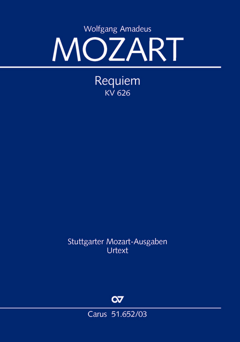Mozart: Requiem KV 626 (Klavierauszug) - Wolfgang Amadeus Mozart