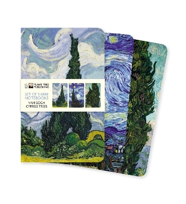 Vincent van Gogh: Cypresses Set of 3 Mini Notebooks - 