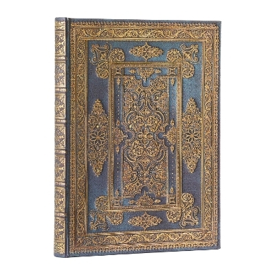 Blue Luxe (Luxe Design) Ultra Lined Hardback Journal (Elastic Band Closure) -  Paperblanks