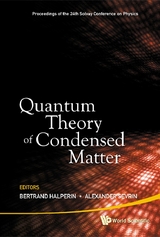 QUANTUM THEORY OF CONDENSED MATTER - 