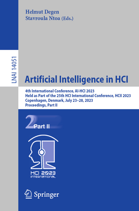 Artificial Intelligence in HCI - 