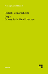 Logik. Drittes Buch. Vom Erkennen - Lotze, Rudolph Hermann; Gabriel, Gottfried