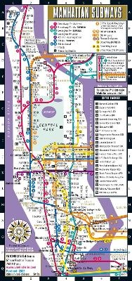 Streetwise Map Manhattan - Laminated City Center Street Map of Manhattan Subway Bus: City Plans -  Michelin