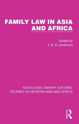 Family Law in Asia and Africa - 