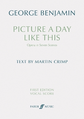Picture a day like this (First Edition Vocal Score) - 