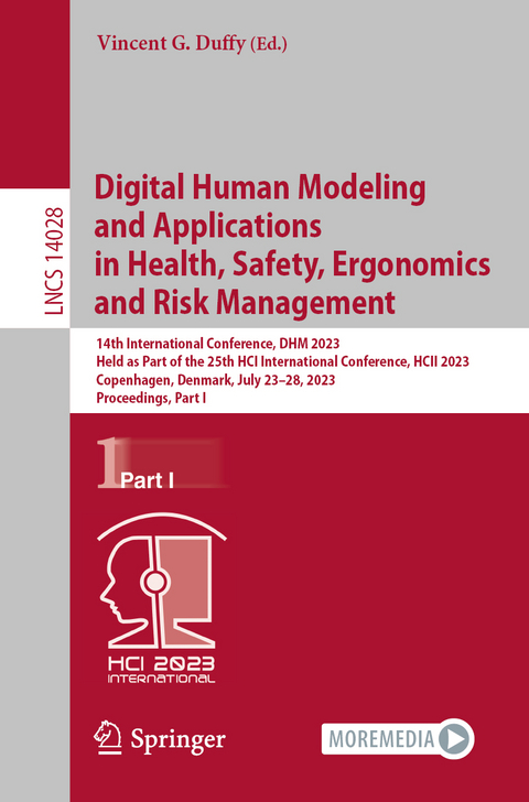 Digital Human Modeling and Applications in Health, Safety, Ergonomics and Risk Management - 