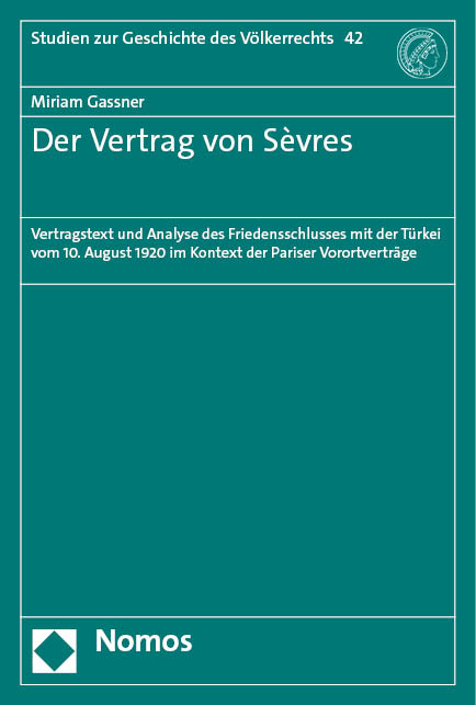 Der Vertrag von Sèvres - Miriam Gassner