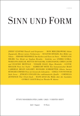 SINN UND FORM 4/2023