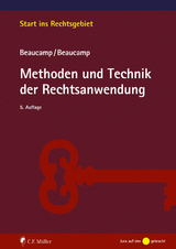 Methoden und Technik der Rechtsanwendung - Beaucamp, Guy; Beaucamp, Jakob