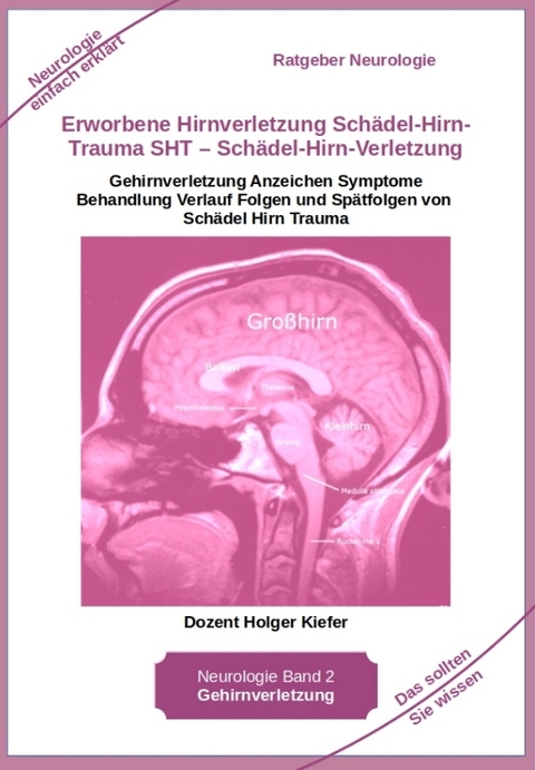 Erworbene Hirnverletzung Schädel-Hirn-Trauma SHT – Schädel-Hirn-Verletzung - Rehabilitation - für Patienten, Angehörige, medizinisches Personal - Holger Kiefer