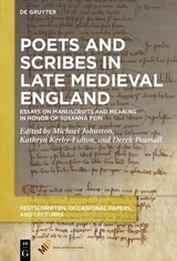 Poets and Scribes in Late Medieval England - 