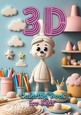 3D Malbuch für Kinder ab 4 Jahre - Musterstück Grafik