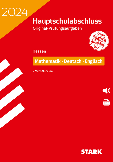 STARK Original-Prüfungen Hauptschulabschluss 2024 - Mathematik, Deutsch, Englisch - Hessen