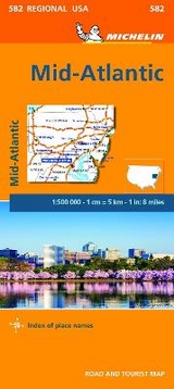 Midatlantic - Michelin Regional Map 582 - Michelin