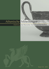 Mitteilungen des Deutschen Archäologischen Instituts, Athenische Abteilung - 