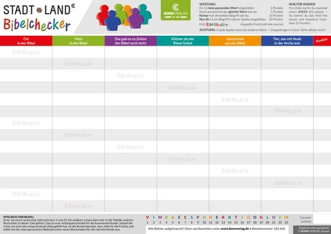 Stadt - Land - Bibelchecker - 