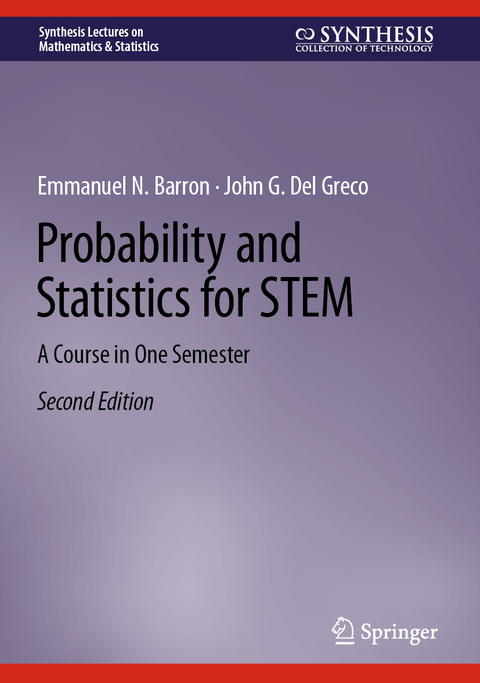 Probability and Statistics for STEM - Emmanuel N. Barron, John G. Del Greco