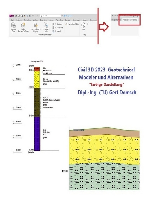 Civil 3D Version 2023 / Civil 3D 2023 Geotechnical Modeler und Alternativen " farbig für Anwender" - Gert Domsch