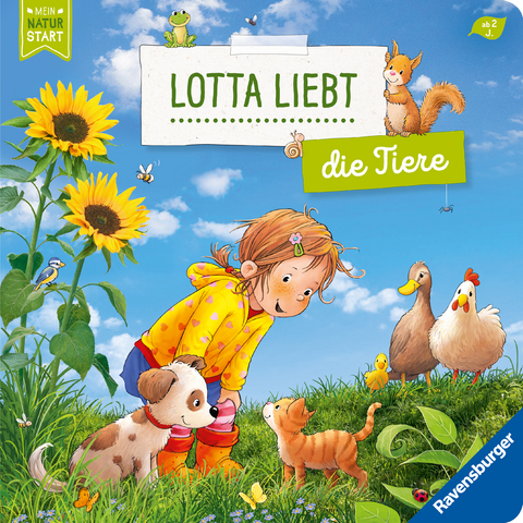 Lotta liebt die Tiere – Sach-Bilderbuch über Tiere ab 2 Jahre, Kinderbuch ab 2 Jahre, Sachwissen, Pappbilderbuch - Sandra Grimm