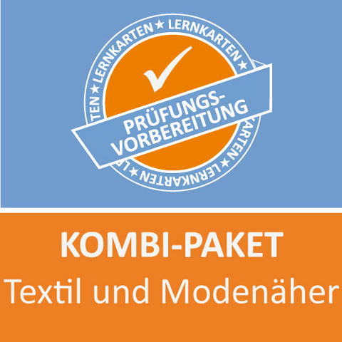 Kombi-Paket Textil- und Modenäher Lernkarten - Jennifer Christiansen, M. Rung-Kraus