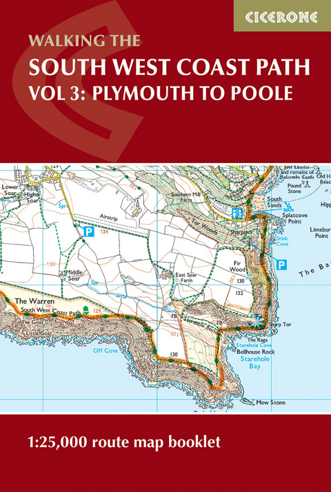 South West Coast Path Map Booklet - Vol 3: Plymouth to Poole - Paddy Dillon