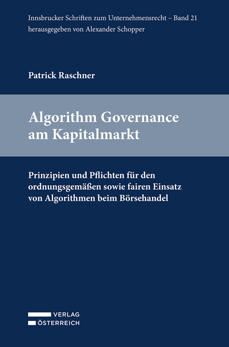 Algorithm Governance am Kapitalmarkt - Patrick Raschner