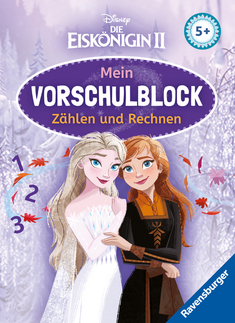 Disney Die Eiskönigin 2 Mein Vorschulblock Zählen und Rechnen – Konzentration, Erstes Rechnen, Rätseln für Kinder ab 5 Jahren – Spielerisches Lernen für Anna und Elsa-Fans ab Vorschule - Stefanie Hahn