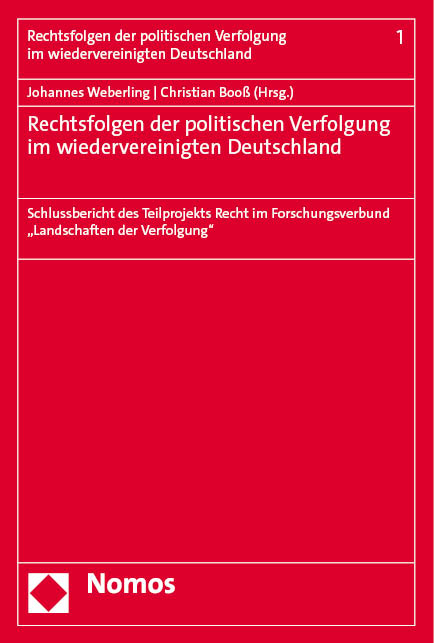 Rechtsfolgen der politischen Verfolgung im wiedervereinigten Deutschland - 