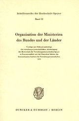 Organisation der Ministerien des Bundes und der Länder.