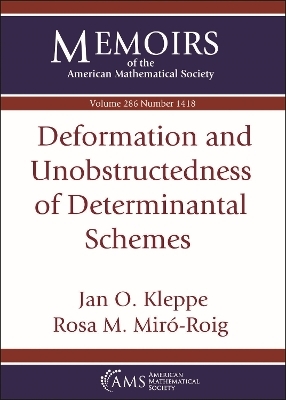Deformation and Unobstructedness of Determinantal Schemes - Jan O. Kleppe, Rosa M. Miro-Roig