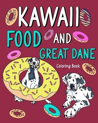 Kawaii Food and Great Dane Coloring Book -  Paperland