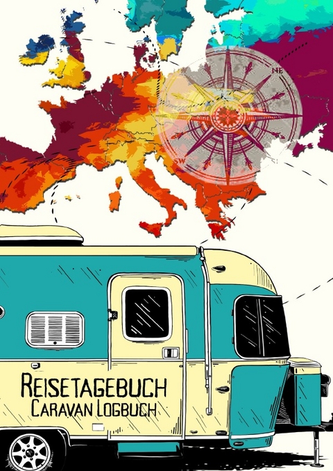 Reisetagebuch Caravan Logbuch - Musterstück Grafik