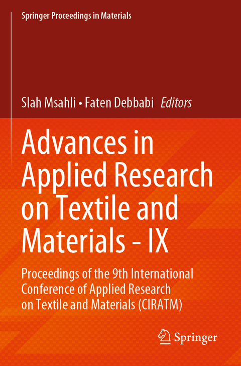 Advances in Applied Research on Textile and Materials - IX - 