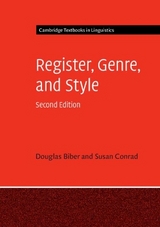 Register, Genre, and Style - Biber, Douglas; Conrad, Susan