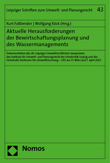 Aktuelle Herausforderungen der Bewirtschaftungsplanung und des Wassermanagements - 