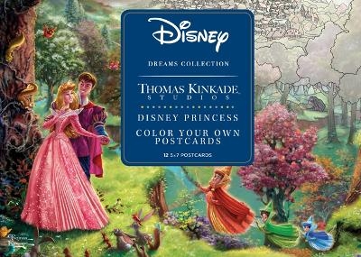 Disney Dreams Collection Thomas Kinkade Studios Disney Princess Color Your Own P - Thomas Kinkade