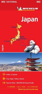 Japan National Map 802 -  Michelin