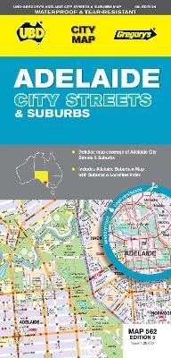 Adelaide City Streets & Suburbs Map 562 5th ed (waterproof) -  UBD Gregory's