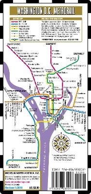 Streetwise Map Washington D.C - Laminated City Center Street Map of Washington D.C Metro