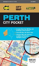 Perth City Pocket Map 661 22nd ed - UBD Gregory's