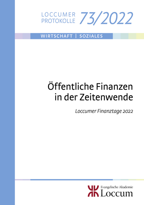 Öffentliche Finanzen in der Zeitenwende. - 