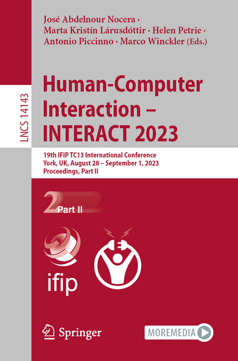 Human-Computer Interaction – INTERACT 2023 - 