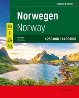 Norwegen, Autoatlas 1:250.000 - 1:400.000, freytag & berndt - 