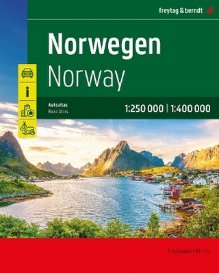 Norwegen, Autoatlas 1:250.000 - 1:400.000, freytag &amp; berndt - 